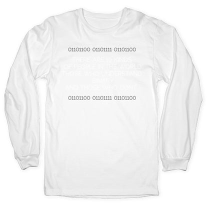 Binary (light) Longsleeve Tee