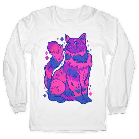 Bisexual Pride Cat Longsleeve Tee