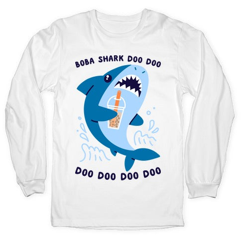 Boba Shark Longsleeve Tee