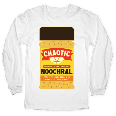 Chaotic Noochral (Chaotic Neutral Nutritional Yeast) Longsleeve Tee