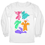Colorful Dragons Longsleeve Tee