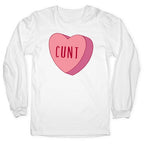 Cunt Candy Heart  Longsleeve Tee