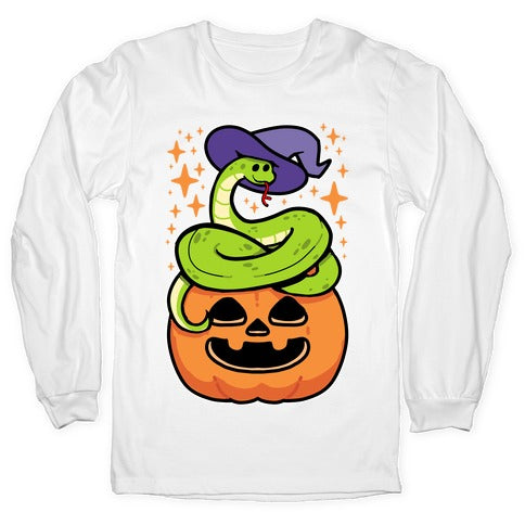 Cute Halloween Snake Longsleeve Tee