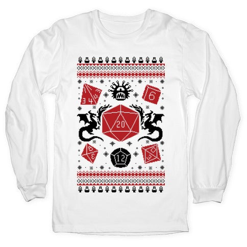 D&D Ugly Sweater Longsleeve Tee