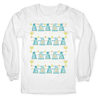 Dalek Hanukkah Sweater Longsleeve Tee