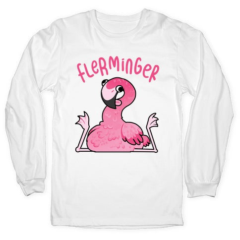 Derpy Flamingo Flerminger Longsleeve Tee