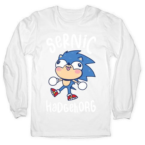 Derpy Sonic Sernic Hadgehorg Longsleeve Tee