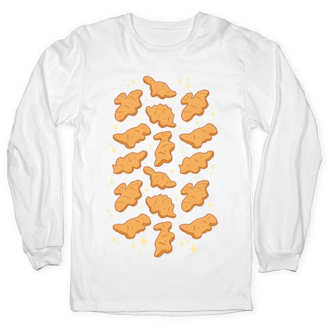 Dino Nuggies Pattern Longsleeve Tee