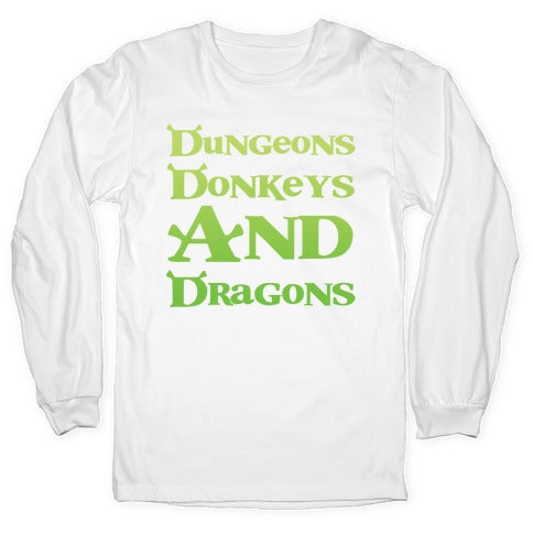 Dungeons, Donkeys and Dragons Longsleeve Tee