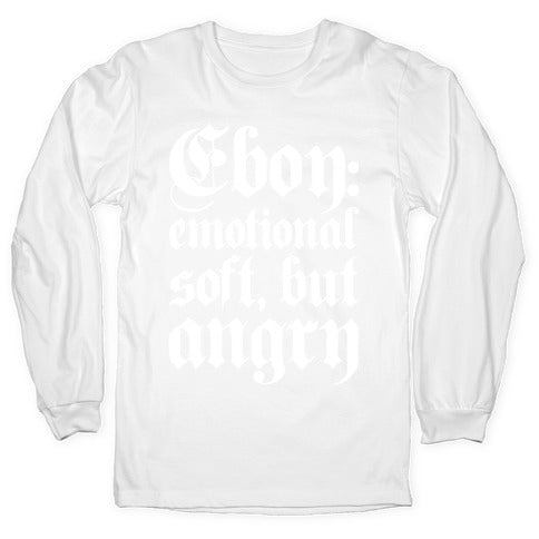 Eboy Definition White Print Longsleeve Tee