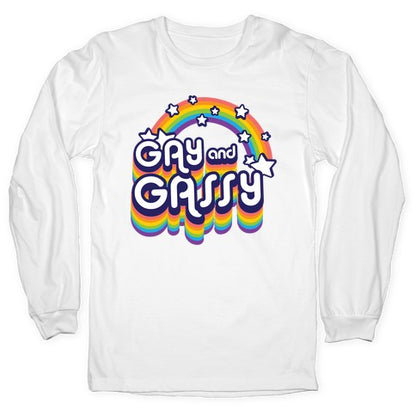 Gay and Gassy Rainbow Longsleeve Tee