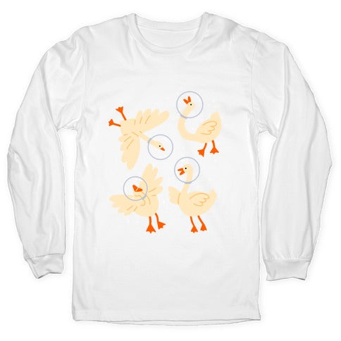 Geese In Space Longsleeve Tee