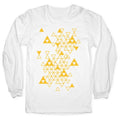 Geometric Triforce Pattern Longsleeve Tee