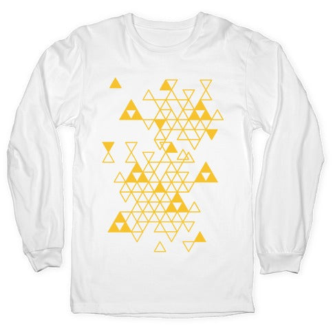 Geometric Triforce Pattern Longsleeve Tee