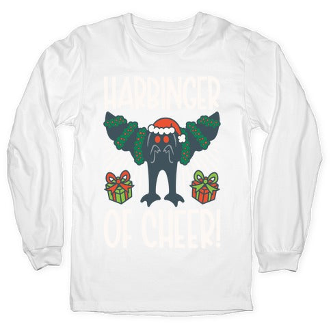 Harbinger of Cheer Mothman Parody Longsleeve Tee