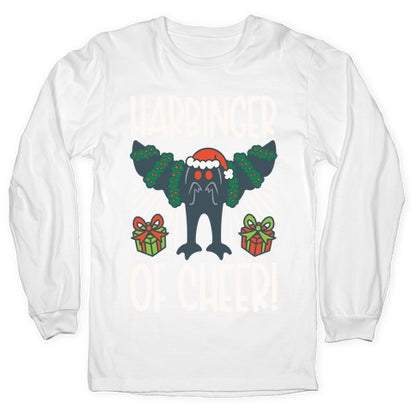 Harbinger of Cheer Mothman Parody Longsleeve Tee