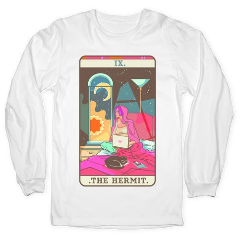 Hermit Tarot Card Longsleeve Tee
