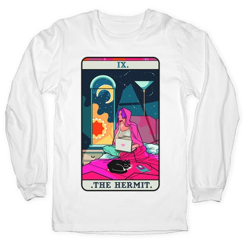 Hermit Tarot Card Longsleeve Tee