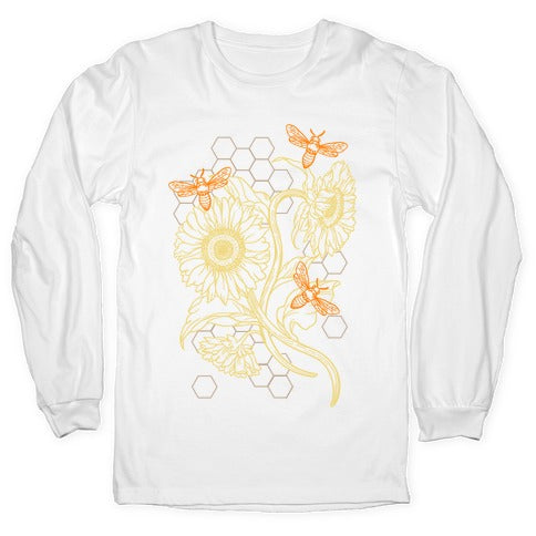 Honeybees & Sunflowers Longsleeve Tee