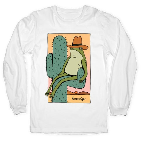 Howdy Frog Cowboy Longsleeve Tee