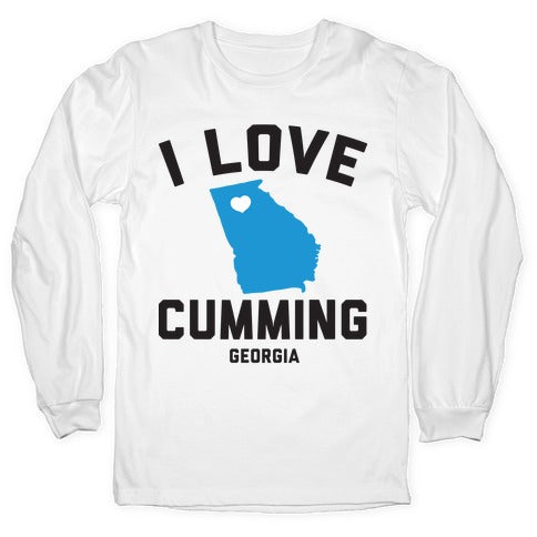 I Love Cumming Georgia Longsleeve Tee