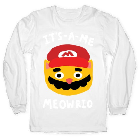 It's A Me Meowrio Longsleeve Tee