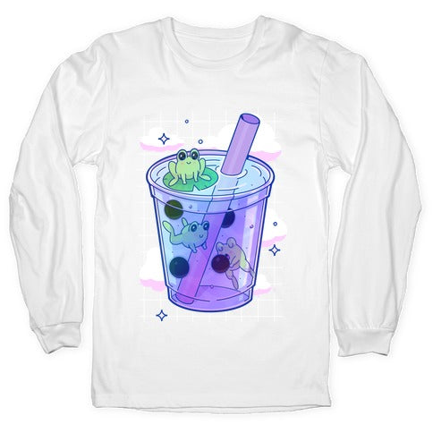 Kawaii Boba Frogs Longsleeve Tee