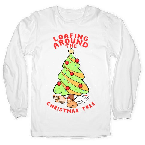 Loafing Around The Christmas Tree Longsleeve Tee