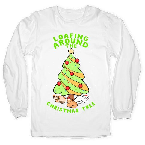 Loafing Around The Christmas Tree Longsleeve Tee