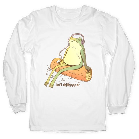 Lofi Chillhopper Frog Longsleeve Tee