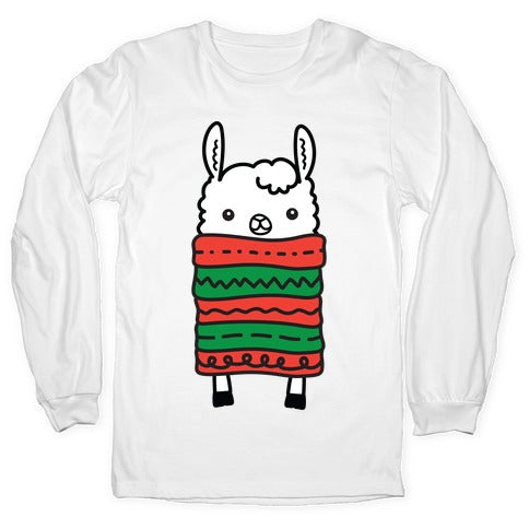 Long Llama Scarf Longsleeve Tee