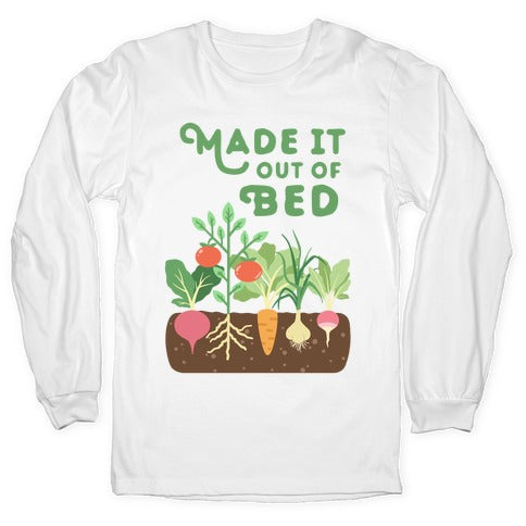 Made It Out Of Bed (vegetables) Longsleeve Tee