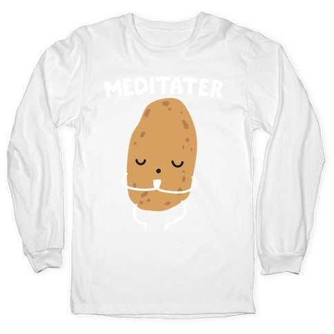 Meditater Meditating Potato Longsleeve Tee