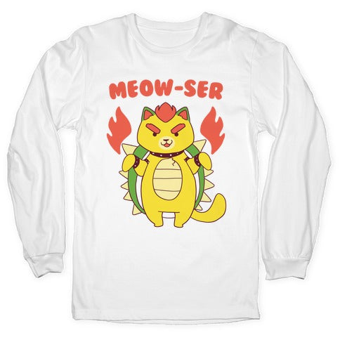 Meow-ser Bowser Longsleeve Tee
