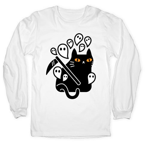 Nine Lives Reaper Cat Longsleeve Tee