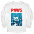 PAWS (Jaws Parody tee) Longsleeve Tee