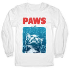 PAWS (Jaws Parody) Longsleeve Tee