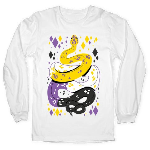 Pride Snakes: Non-binary Longsleeve Tee
