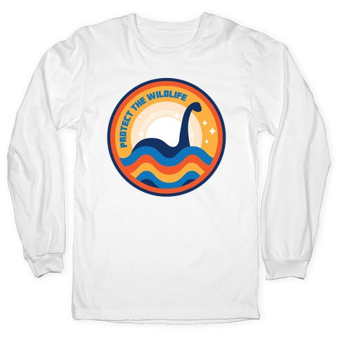 Protect The Wildlife - Nessie, Loch Ness Monster Longsleeve Tee