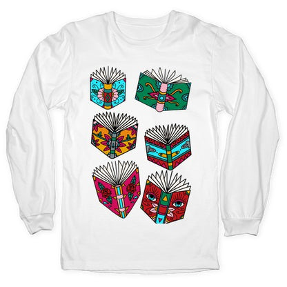 Punk Book Tattoo Pattern Longsleeve Tee