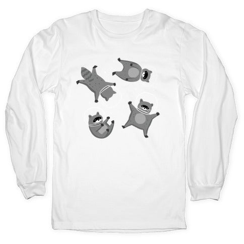 Raccoons In Space Longsleeve Tee