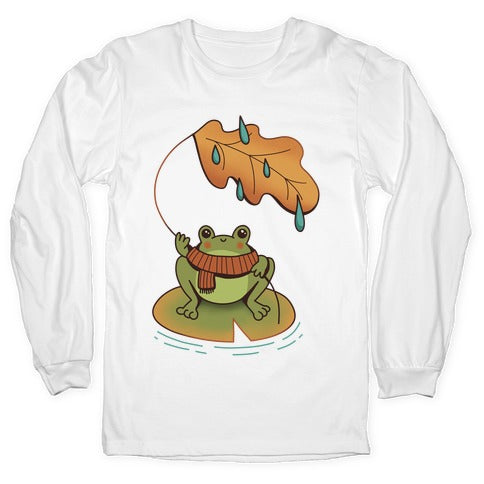 Rainy Fall Frog Longsleeve Tee