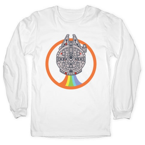 Retro Rainbow Falcon Longsleeve Tee