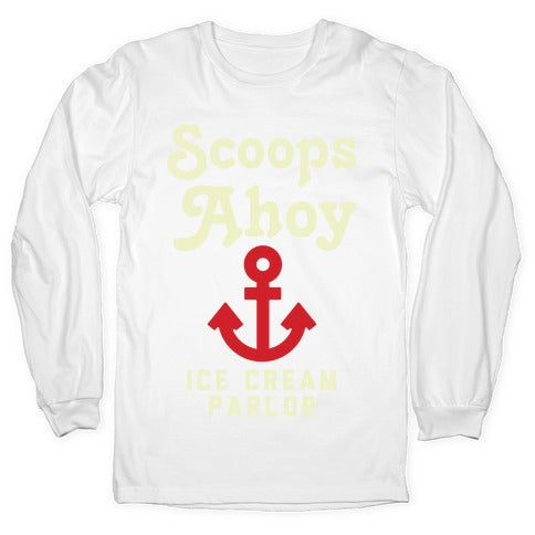 Scoops Ahoy Logo Parody Longsleeve Tee