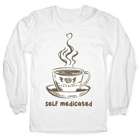 Self Medicated Coffee Longsleeve Tee