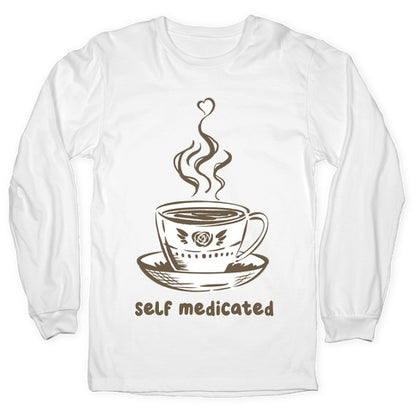 Self Medicated Coffee Longsleeve Tee