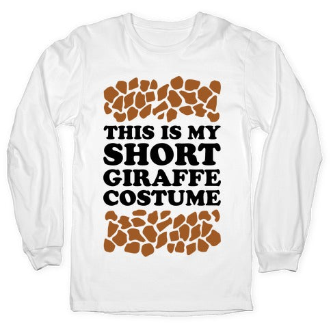 Short Giraffe Costume Longsleeve Tee