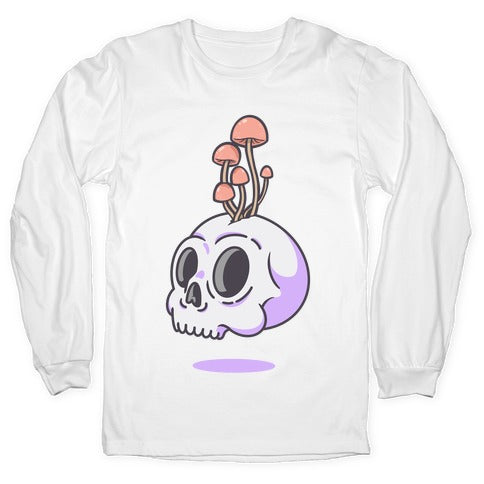 Shroom On A Skull Longsleeve Tee