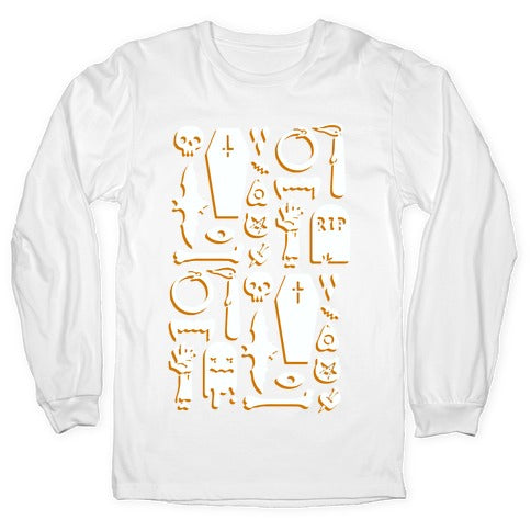Simple Halloween Pattern Longsleeve Tee