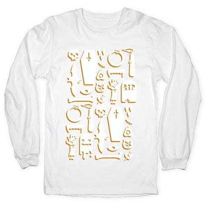 Simple Halloween Pattern Longsleeve Tee